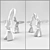 Symmetrical and Simplistic Hare Decor 3D model small image 1