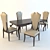 Title: Classic Table and Chairs 3D model small image 1