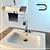 Stylish Modern Wash Basin 3D model small image 1