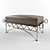 Hammered Ottoman 3D model small image 1