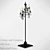 Eco-friendly Old Iron Glass Chandelier 3D model small image 1