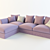 Luxury Italian Valmori Bellagio Couch 3D model small image 1