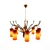 Rustic Elegance Chandelier 3D model small image 1