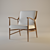 Vintage Casablanka Chair 3D model small image 1