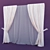Versatile Tie-Up Curtains 3D model small image 1