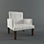 Elegant Comfort Chair 3D model small image 1