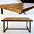 Rustic Beam Table 3D model small image 1