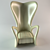 Loft-Style Throne Chair 3D model small image 1