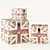 British Flag Antique Chests 3D model small image 1