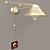 Vintage-inspired Wall Lamp with Retro Switch 3D model small image 1