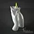 Elegant Duo: Handheld White Candlestick 3D model small image 1