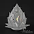 Essence of Serenity: Lotus Candle Lamp 3D model small image 1