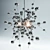 Stylish Chrome Pendant Light 3D model small image 1