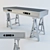 Adjustable Height Flight Desk 3D model small image 1