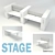 Modern Office Desks Stage 3D model small image 1