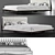 Elegant Classic Sansone Bed 3D model small image 1