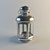 Rothera Candle Lantern, Zinc-Plated 3D model small image 1