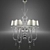 Exquisite Murano Glass Chandelier 3D model small image 1