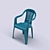 "Breeze" Plastic Chair | Sleek and Durable 3D model small image 1