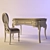 Classic Desk and Chair Set 3D model small image 1