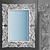Elegant Dafne Mirror with Carved Frame 3D model small image 1