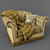 Elegant Italian Armchair 3D model small image 1