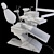 Complete Dental Chair Set 3D model small image 6