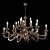 Elegant Possoni Chandelier: 268/20+5 3D model small image 2