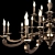 Elegant Possoni Chandelier: 268/20+5 3D model small image 3