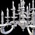 Elegant Possoni Chandelier: 268/20+5 3D model small image 4