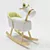 Classic Wooden Horse Toys 3D model small image 1