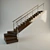 Modern Wooden Ladder 3D model small image 1