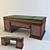 Custom-Made Writing Desk 3D model small image 1