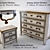 Savio Firmino Dresser: Elegant & Functional 3D model small image 1