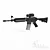 Low Poly M4A1 Kit (2214 Poly) 3D model small image 1