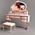 Italian Tango Bedroom Dressing Table 3D model small image 1