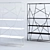 Elegant Metal and Glass Shelving: Bedroom "Naviglio 3D model small image 1