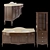 Elegant Epoque Plutone Furniture Set 3D model small image 2