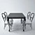 Timeless Dining Set 3D model small image 1