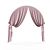 Arched Window Curtain 3D model small image 1