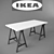 IKEA LINNMON ODWALD: Stylish and Functional Workstation 3D model small image 1