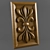 Elegance in Wood: Rosette Carved 3D model small image 1