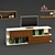 Compact Living Room Furniture Set 3D model small image 1