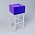 Title: CUBE Bar Stool 3D model small image 1