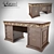 Elegant "Jacqueline" Writing Desk 3D model small image 1