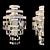 Dolcetti Chandelier & Sconce Set 3D model small image 3