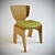 Mid-Century Kenzo Tange Chair 3D model small image 1