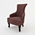 Elegant Eichholz Chair - Benedicte 3D model small image 1