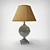 Elegant Stone Table Lamp 3D model small image 1