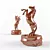 Wooden Horse Sculpture 3D model small image 1